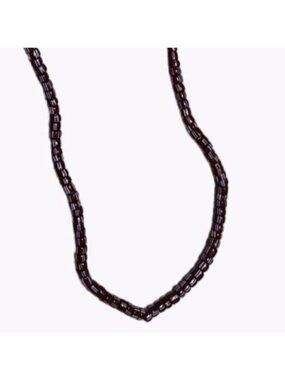 Patriotic Beaded Rope Necklace Red White Blue Beads Fourth of July Jewelry Women